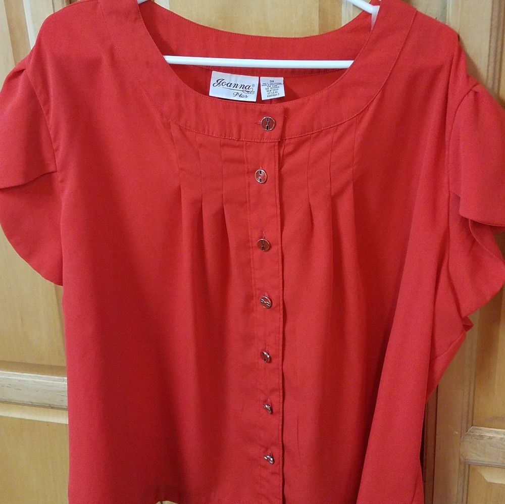 Red blouse